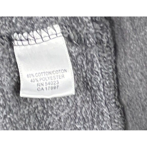 Banana Republic Zip Sweatshirt Puff‎ Sleeve Gray XL 2010s Logo Cozy Minimal Soft - Picture 5 of 5